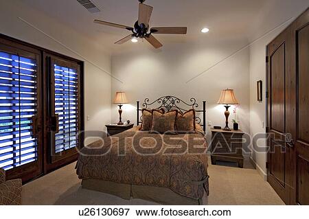 Bedroom interior of manor house View Large Photo Image Stock Photo - Bedroom interior of manor house. Fotosearch