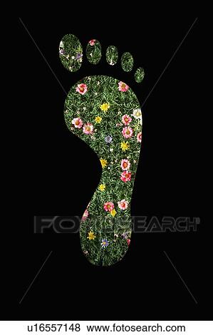 Stock Photo - Carbon Footprint. Fotosearch