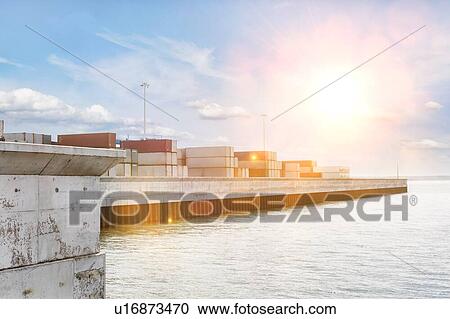 Cargo Terminal View Large Photo Image Stock Image - Cargo Terminal. Fotosearch