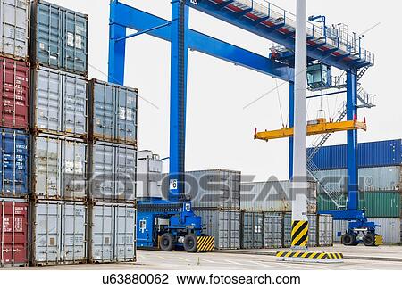 Stock Image - Cargo Terminal. Fotosearch