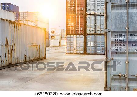 Stock Image - Cargo Terminal. Fotosearch