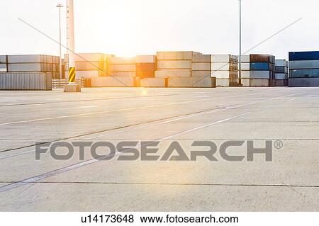 Cargo Terminal View Large Photo Image Stock Photo - Cargo Terminal. Fotosearch