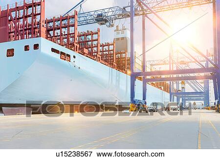 Cargo Terminal View Large Photo Image Stock Photo - Cargo Terminal. Fotosearch