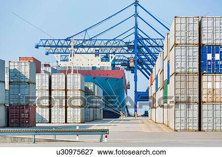 Stock Photo - Cargo Terminal. Fotosearch