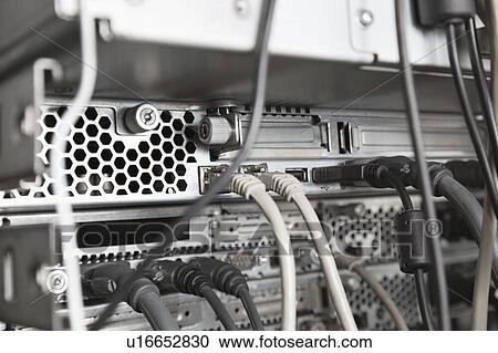 Stock Image - Close-up of configuration of wires. Fotosearch