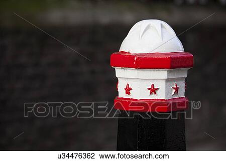 Stock Image - Close-up of fire hydrant. Fotosearch