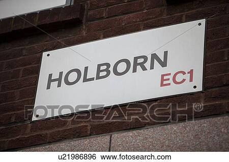 Close-up of Holborn sign View Large Photo Image Stock Photograph - Close-up of Holborn sign. Fotosearch