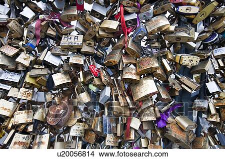 Picture - Close up of Love Padlock. Fotosearch