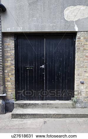 Closed front door of building View Large Photo Image Stock Image - Closed front door of building. Fotosearch