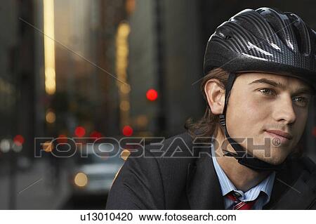 Stock Image - Cycling Commute. Fotosearch