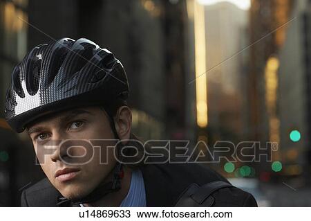 Stock Image - Cycling Commute. Fotosearch