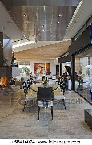Dining room in luxury manor house View Large Photo Image Picture - Dining room in luxury manor house. Fotosearch