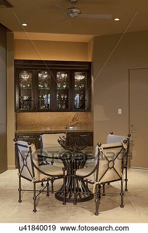 Stock Photo - Dining room in luxury mansion. Fotosearch