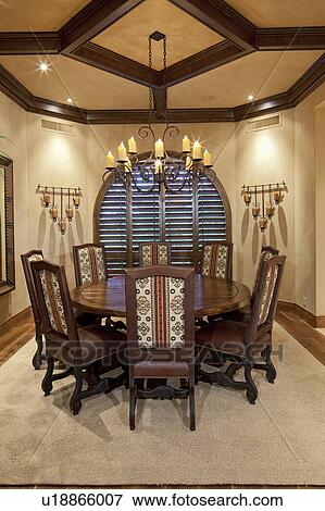 Stock Photo - Dining table in luxury home. Fotosearch