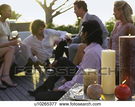 Stock Photo - Dinner Party. Fotosearch