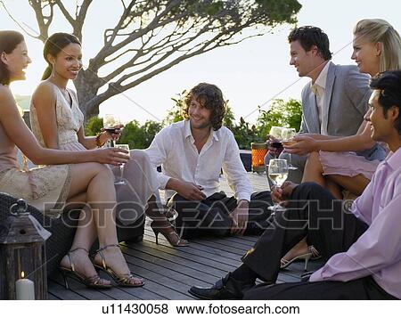 Dinner Party View Large Photo Image Stock Photo - Dinner Party. Fotosearch