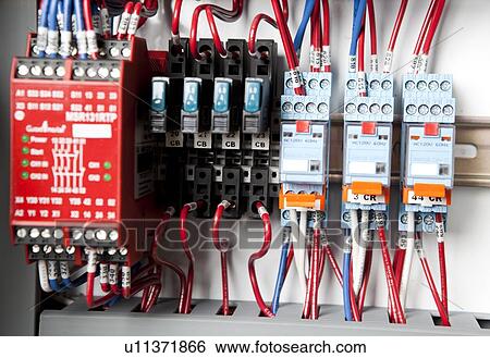 Stock Photograph - Electronic Circuit board with wires. Fotosearch