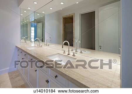 Empty bathroom of luxury villa View Large Photo Image Picture - Empty bathroom of luxury villa. Fotosearch