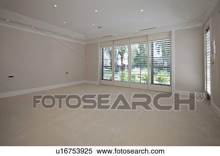 Stock Photography - Empty room of luxury villa. Fotosearch