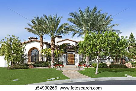 Facade of mansion View Large Photo Image Stock Photograph - Facade of mansion. Fotosearch