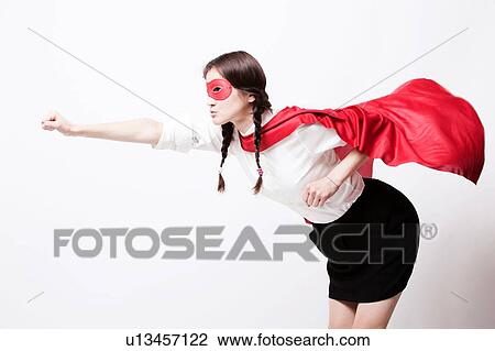 Female Asian Superhero Flying View Large Photo Image Stock Image - Female Asian Superhero Flying. Fotosearch