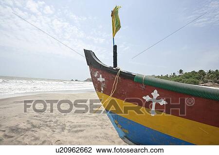 Fishing boat with crucifix sign at Anjuna Beach, Goa, India View Large Photo Image Stock Image - Fishing boat with crucifix sign at Anjuna Beach, Goa, India. Fotosearch