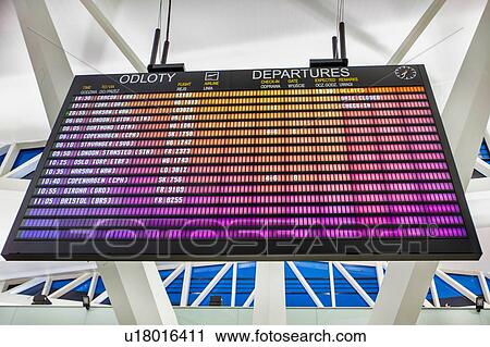 Flight display monitor in airport View Large Photo Image Stock Image - Flight display monitor in airport. Fotosearch