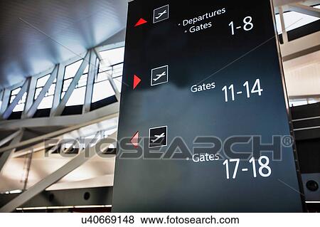 Flight display monitor in airport View Large Photo Image Stock Photo - Flight display monitor in airport. Fotosearch