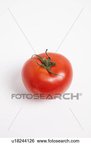 Stock Photograph - Fresh tomato over white background. Fotosearch
