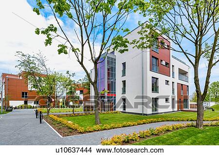 Full length view of rental business apartment View Large Photo Image Picture - Full length view of rental business apartment . Fotosearch