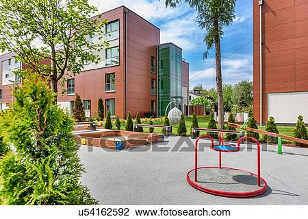 Stock Image - Full length view of rental business apartment . Fotosearch