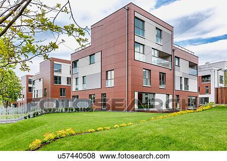 Stock Photo - Full length view of rental business apartment . Fotosearch