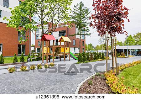 Stock Photograph - Full length view of rental business apartment . Fotosearch