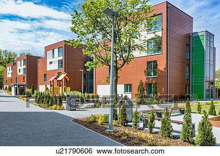 Full length view of rental business apartment View Large Photo Image Stock Photograph - Full length view of rental business apartment . Fotosearch