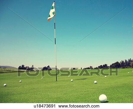 Golf balls on Putting Green View Large Photo Image Stock Image - Golf balls on Putting Green. Fotosearch