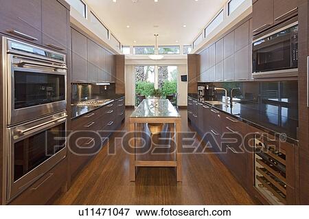 Home luxury kitchen View Large Photo Image Stock Photo - Home luxury kitchen. Fotosearch