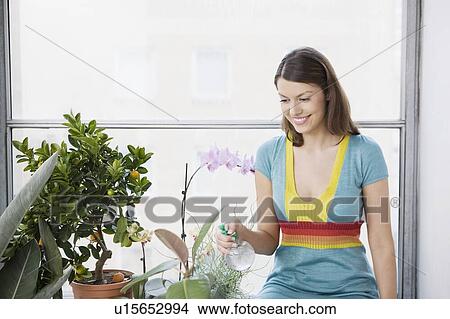 Picture - Indoor Gardener. Fotosearch
