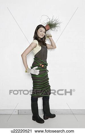 Stock Image - Indoor Gardener. Fotosearch