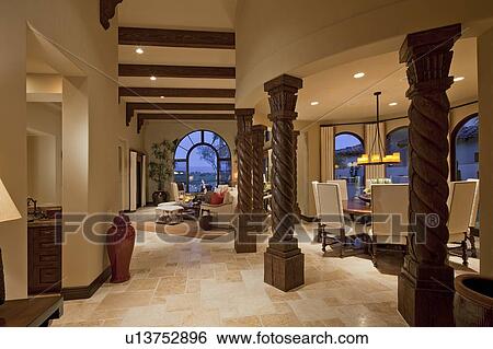 Interior design of modern living room in luxury villa View Large Photo Image Stock Photograph - Interior design of modern living room in luxury villa. Fotosearch