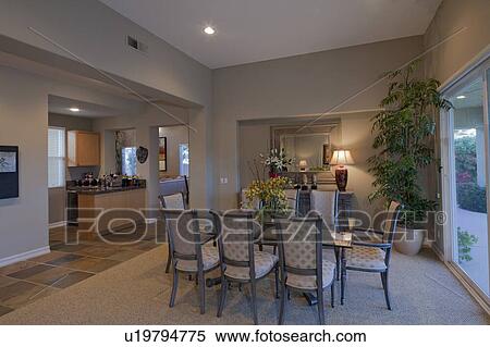 Interior of dining room of manor house View Large Photo Image Stock Photography - Interior of dining room of manor house. Fotosearch