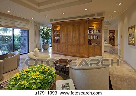 Interior of living room in manor house View Large Photo Image Stock Image - Interior of living room in manor house. Fotosearch
