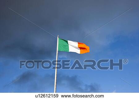 Stock Photo - Irish flag in Dublin. Fotosearch