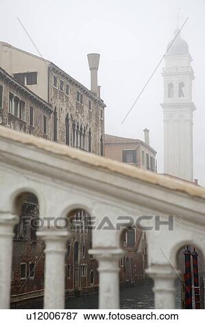 Stock Photo - Italy Venice on foggy day. Fotosearch