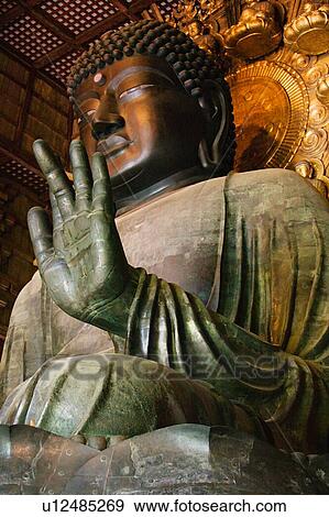 Stock Photo - Japan Nara Todai-ji Daibutsu statue. Fotosearch