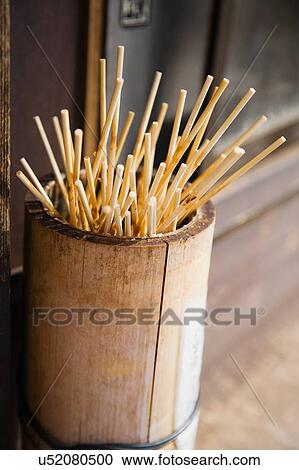 Japan Takayama Skewers for Japanese dumplings (Dango) in wooden bucket View Large Photo Image Stock Image - Japan Takayama Skewers for Japanese dumplings (Dango) in wooden bucket. Fotosearch