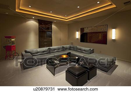 Leather furniture in living room of luxury villa View Large Photo Image Stock Image - Leather furniture in living room of luxury villa. Fotosearch