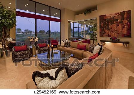 Living room interior of luxury manor house View Large Photo Image Stock Photo - Living room interior of luxury manor house. Fotosearch