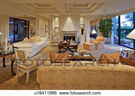 Living room View Large Photo Image Stock Photograph - Living room. Fotosearch