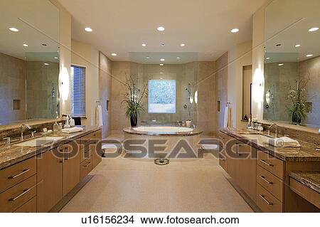 Luxurious bathroom in mansion View Large Photo Image Picture - Luxurious bathroom in mansion. Fotosearch