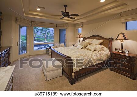 Stock Photo - Modern bedroom interior design. Fotosearch